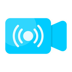Streaming Flat Flat Icon