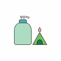 vector illustration of a bottle of water