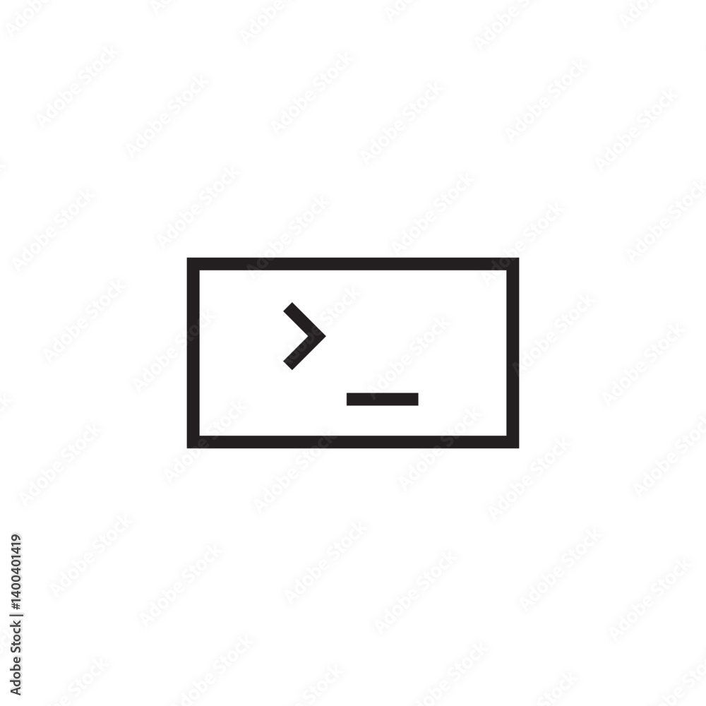 Poster coding icon editable outline stroke vector eps