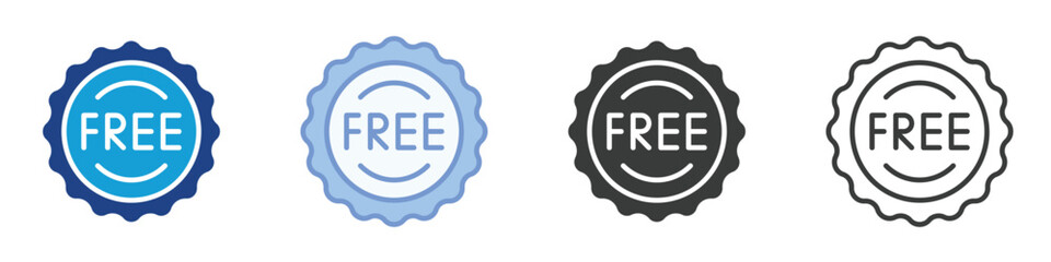 free splash tag Icons Collection – Multiple Vector Styles Icons