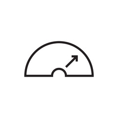 scale meter icon editable outline stroke vector eps