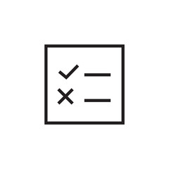 Fototapeta premium questionnair icon editable outline stroke vector eps