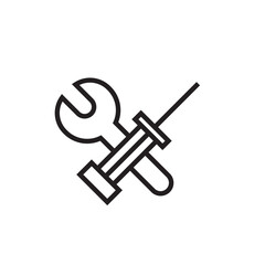 repair icon editable outline stroke vector eps