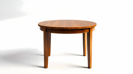wooden table isolated on white