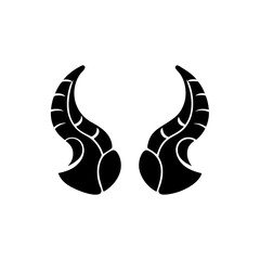 creative details Devil Horns Icon Vector Illustration