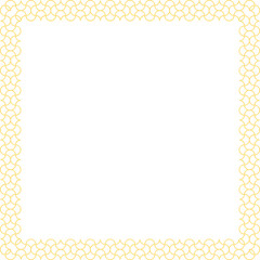 Decorative Gold Pattern Square Shape Border Frame