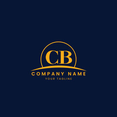 Minimalist Corporate Logo with Initials and Arc Design