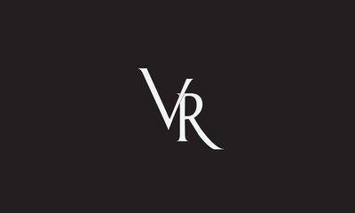 VR, RV , V , R , Abstract Letters Logo Monogram