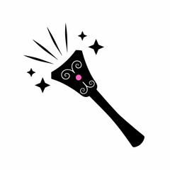 creative details Magic Wand Icon Vector Illustration