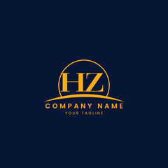 Minimalist Corporate Logo with Initials and Arc Design