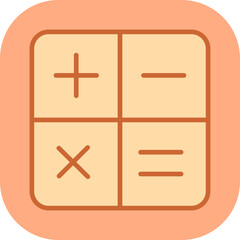 Obraz premium Math Symbols Vector Icon