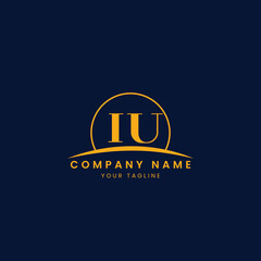 Minimalist Corporate Logo with Initials and Arc Design