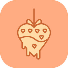 Chocolate fondue Vector Icon