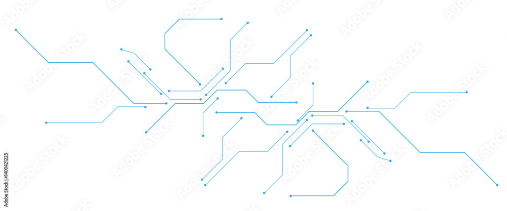 Aufkleber abstract futuristic circuit board illustration, circuit board with various technology elements
