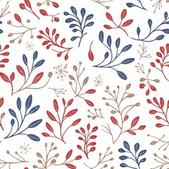 Seamless bird pattern wallpaper background for tranquil home decor nature-inspired design indoor serenity