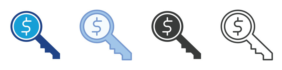 Key Icons Collection – Multiple Vector Styles Icons