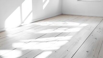 Natural light streaming through windows minimalist room interior design bright environment wide angle view