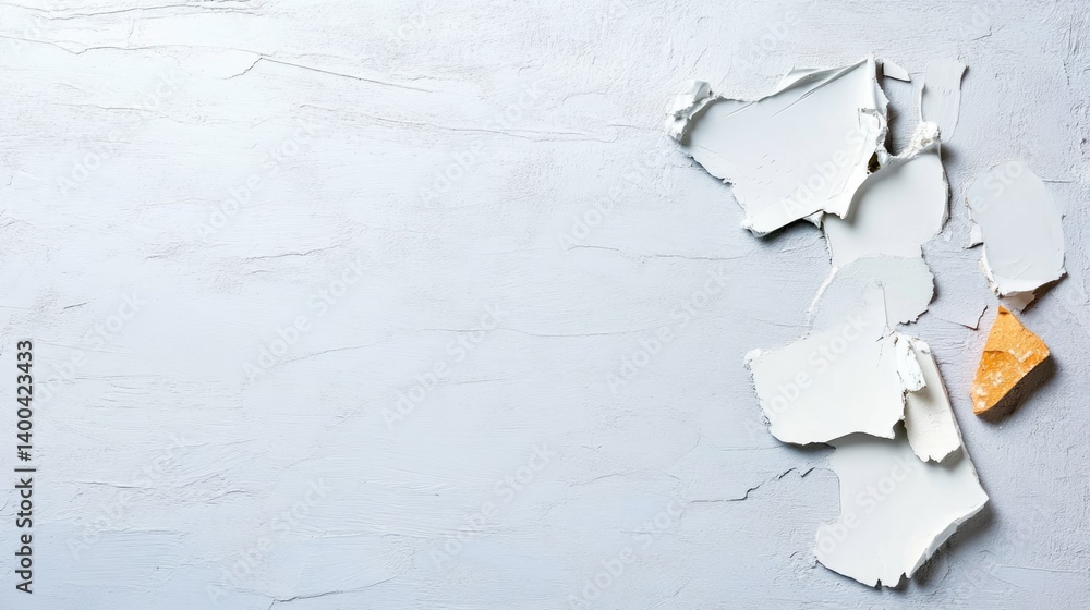 Poster peeling paint texture abstract art background minimalist design soft color palette high-quality imag