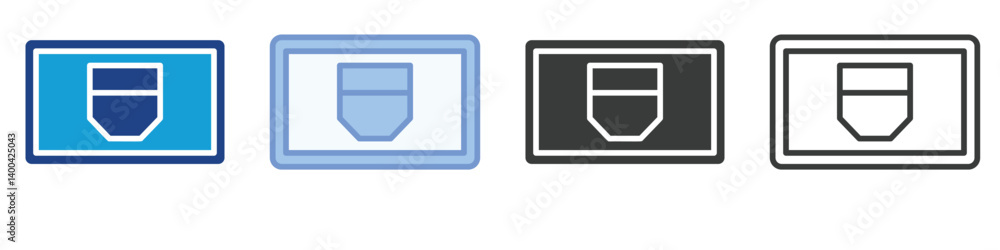Poster lan port icons collection – multiple vector styles icons