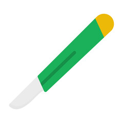 Surgical Scalpel Flat Icon