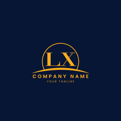 Minimalist Corporate Logo with Initials and Arc Design