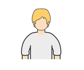 Clip art of white male