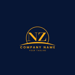Minimalist Corporate Logo with Initials and Arc Design