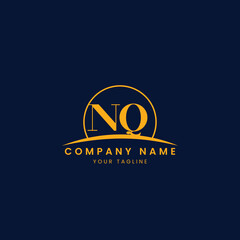 Minimalist Corporate Logo with Initials and Arc Design
