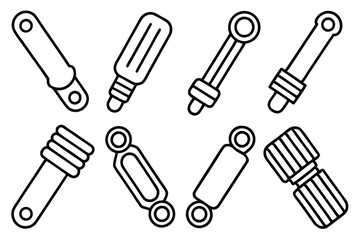 gps line art hand drawn location map symbol.