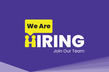We are hiring to join the team announcement, hiring recruitment open vacancy design. we are hiring creative post.	