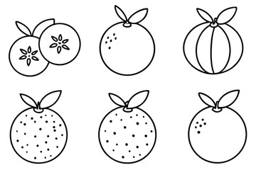 orange line art smooth fluid curves unique abstract design