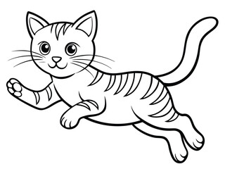 cute cat jumping style