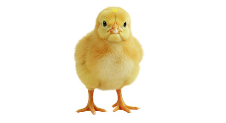 Isolated yellow chick