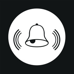 Notification bell icon set. Alarm symbol. Incoming message symbol. Bell for subscribe, alarm and push chat alert. New notification, reminder. Golden bell shakes to alert you to an upcoming schedule