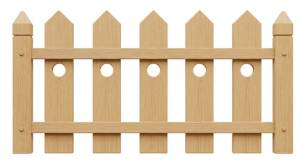 Isolated Wooden Fence