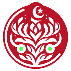 Distinguished floral mandala blending harmonious ornamentation and symmetrical artistry