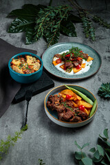 fresh and delicious hot with a side dish