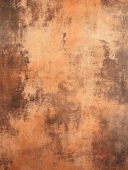 Obraz premium Abstract Copper Texture with Dark Brown Patches, Rustic Background, Warm Tones, Grunge Surface, Detailed Pattern, and Artistic Design