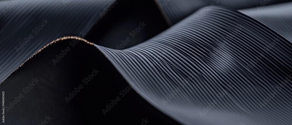 Aufkleber elegant dark wavy texture with fine lines and subtle golden edges abstract background for design and