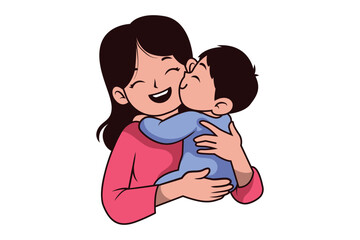 Cartoon Mothers Day Illustration