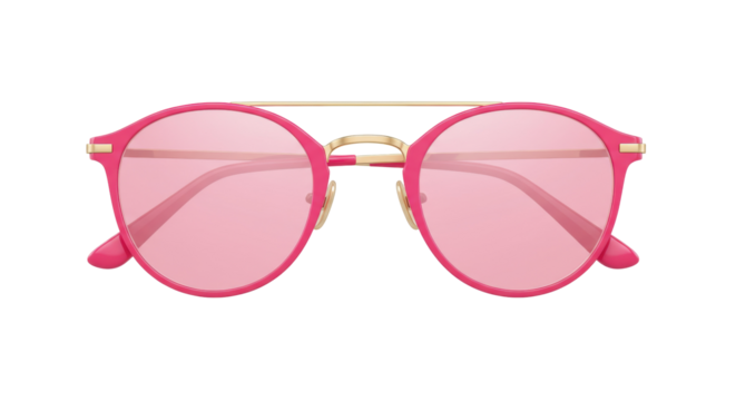 Isolated Pink Sunglasses - Powered by Adobe