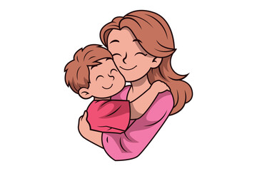 Cartoon Mothers Day Illustration