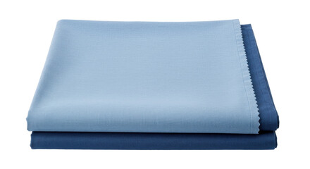 Isolated Stack of Blue Cloth