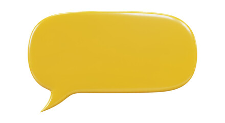 Isolated speech bubble