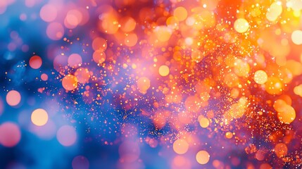Colorful bokeh lights background