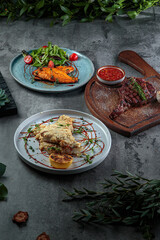 fresh and delicious hot with a side dish