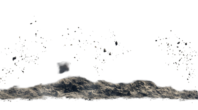 Night Sky with Stars, Mountains, and Space.