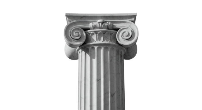 Isolated Classic Stone Column