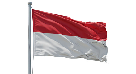 Isolated Indonesian Flag