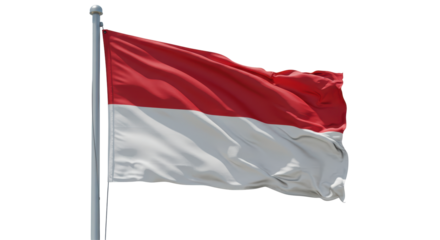 Isolated Indonesian Flag
